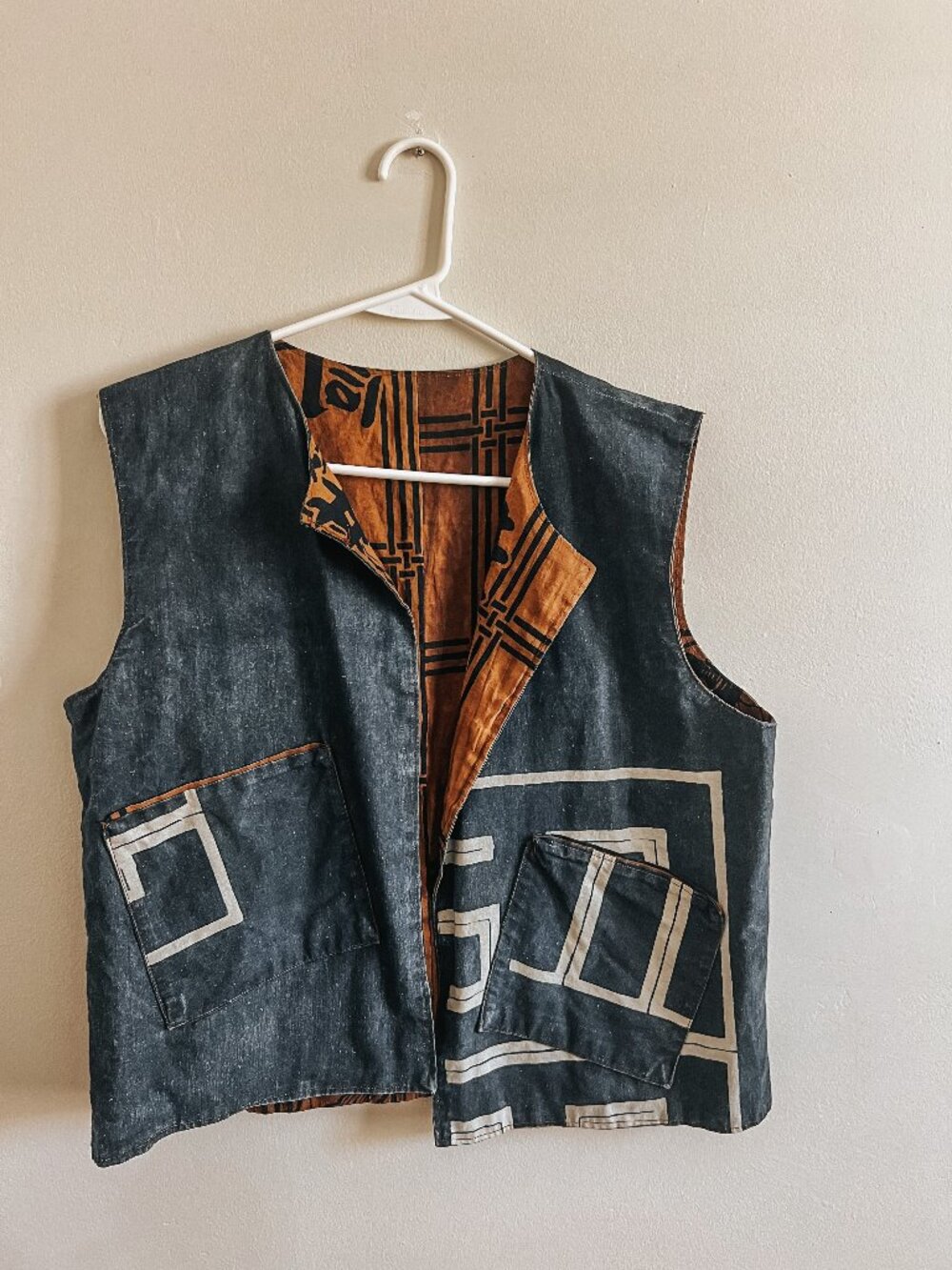 Vintage Reversible Handmade Japanese Denim Vest